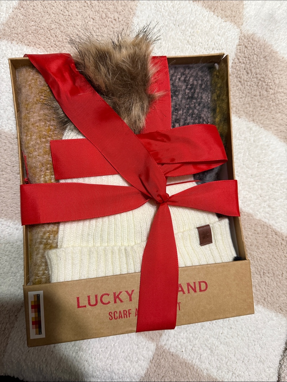 Lucky Brand scarf/hat gift set